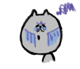 Crayon Cat chan. sticker #7870382