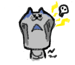 Crayon Cat chan. sticker #7870387