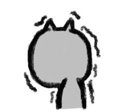 Crayon Cat chan. sticker #7870390