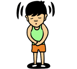 Tank top Boy sticker #7870570