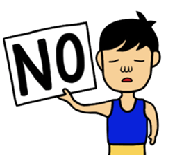 Tank top Boy sticker #7870580