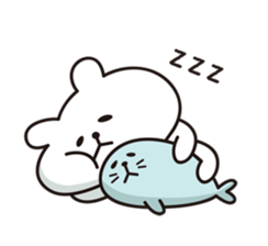 polar bears and seals sticker #7870997