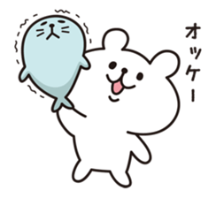 polar bears and seals sticker #7870998