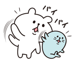 polar bears and seals sticker #7871010