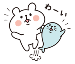 polar bears and seals sticker #7871012