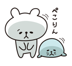 polar bears and seals sticker #7871020