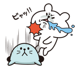 polar bears and seals sticker #7871026