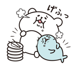 polar bears and seals sticker #7871035