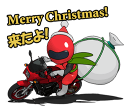 New Year of ninja rider sticker #7871600