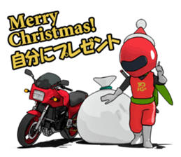 New Year of ninja rider sticker #7871605