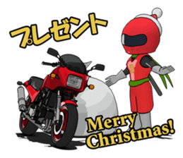 New Year of ninja rider sticker #7871606