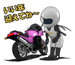 New Year of ninja rider sticker #7871609