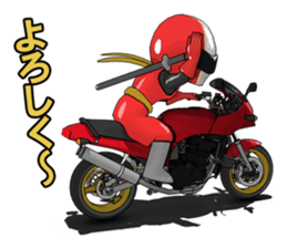 New Year of ninja rider sticker #7871621