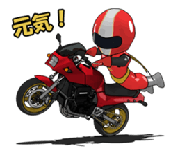 New Year of ninja rider sticker #7871630