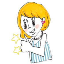 Fashionable love Girls sticker #7871663