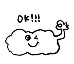 I am a cloud!!! sticker #7871733