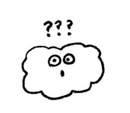 I am a cloud!!! sticker #7871739