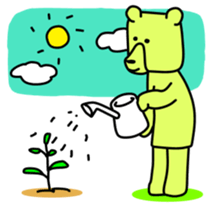 Wood bear sticker #7871796