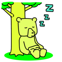 Wood bear sticker #7871800
