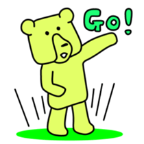 Wood bear sticker #7871801