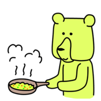 Wood bear sticker #7871803