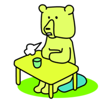 Wood bear sticker #7871807