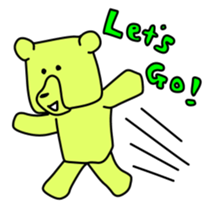 Wood bear sticker #7871811