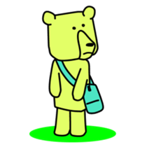 Wood bear sticker #7871812