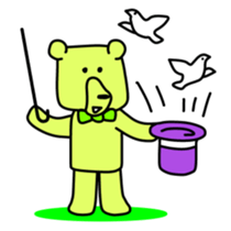 Wood bear sticker #7871821