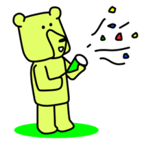 Wood bear sticker #7871822