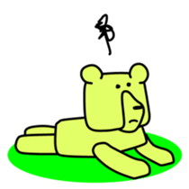 Wood bear sticker #7871823