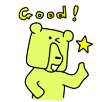 Wood bear sticker #7871825