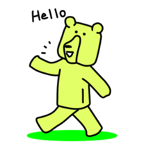 Wood bear sticker #7871829