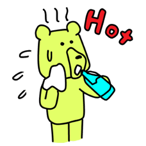 Wood bear sticker #7871833