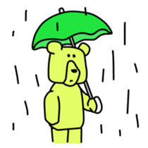 Wood bear sticker #7871835