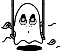Talk with ghost sticker #7872150