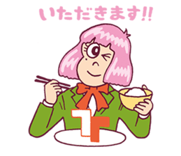 Upbeat Girl Moco sticker #7872316