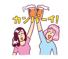 Upbeat Girl Moco sticker #7872320