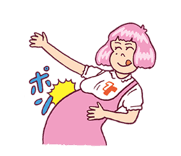 Upbeat Girl Moco sticker #7872321