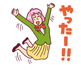 Upbeat Girl Moco sticker #7872330