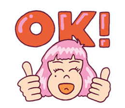 Upbeat Girl Moco sticker #7872331