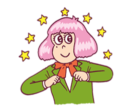 Upbeat Girl Moco sticker #7872336