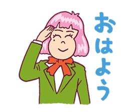 Upbeat Girl Moco sticker #7872337