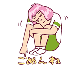 Upbeat Girl Moco sticker #7872339