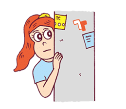 Upbeat Girl Moco sticker #7872341