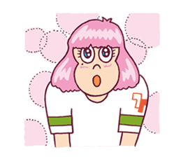 Upbeat Girl Moco sticker #7872344