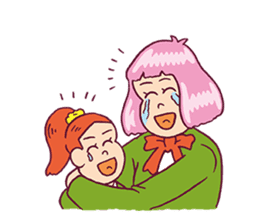 Upbeat Girl Moco sticker #7872345