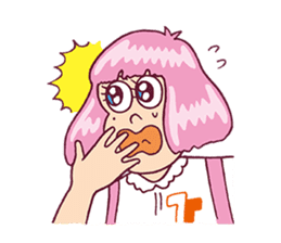 Upbeat Girl Moco sticker #7872347