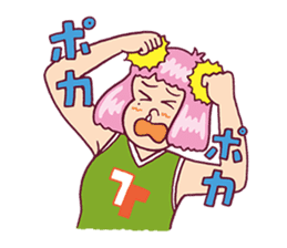 Upbeat Girl Moco sticker #7872348