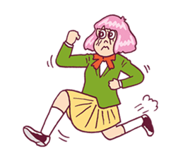 Upbeat Girl Moco sticker #7872353